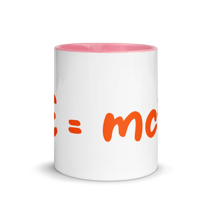 Tasse mit farbiger Innenseite "E=mc²"