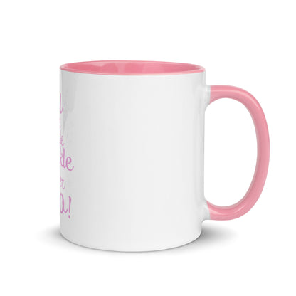 Mug avec intérieur coloré "Tu laisses un peu d'éclat partout où tu vas"
