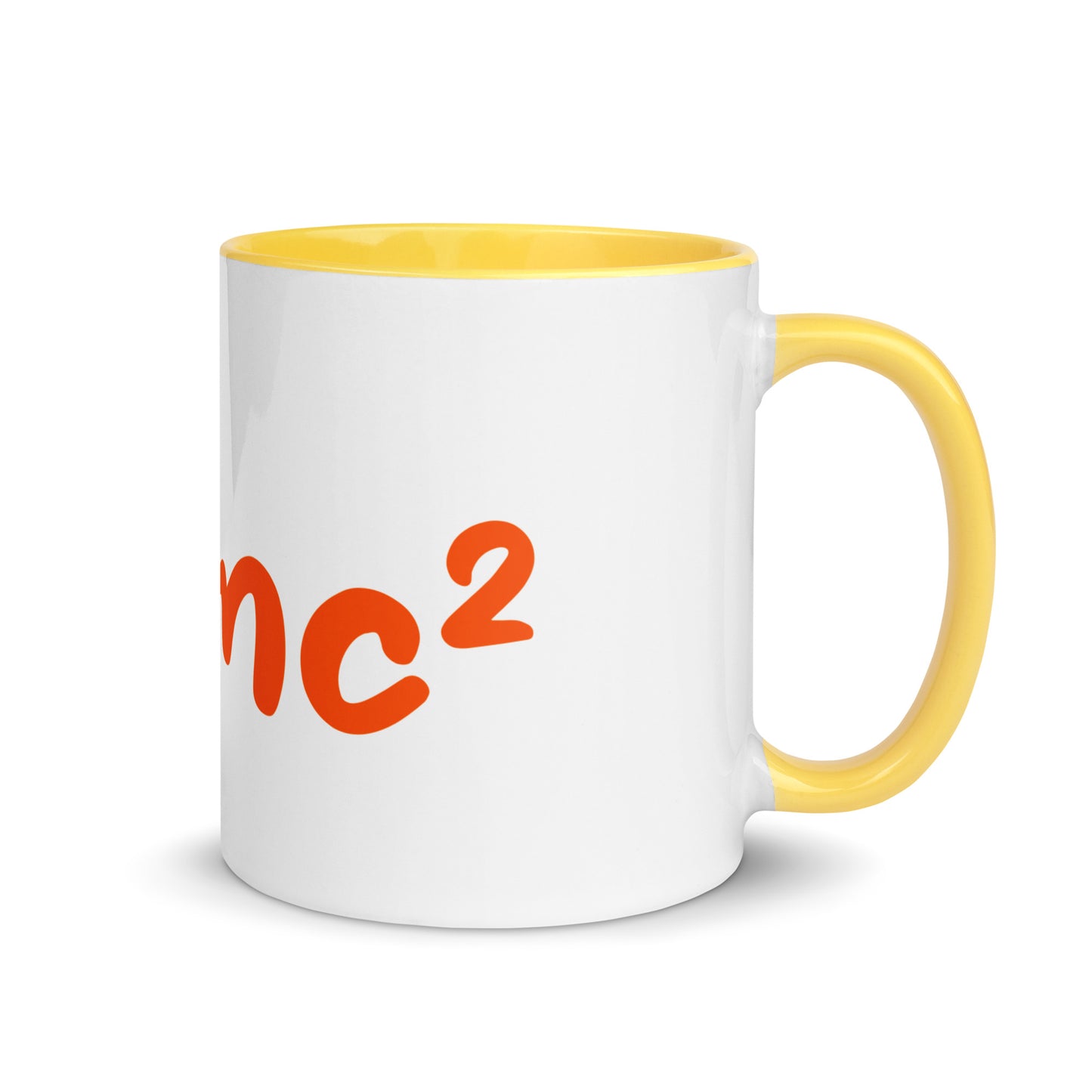 Tasse mit farbiger Innenseite "E=mc²"