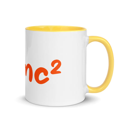 Tasse mit farbiger Innenseite "E=mc²"