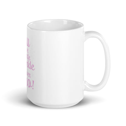 Mug blanc et brillant "Vous laissez un peu d'éclat partout où vous allez"