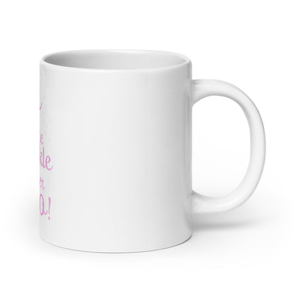 Mug blanc et brillant "Vous laissez un peu d'éclat partout où vous allez"