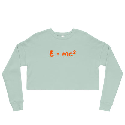 Crop-Pullover "E=mc²"