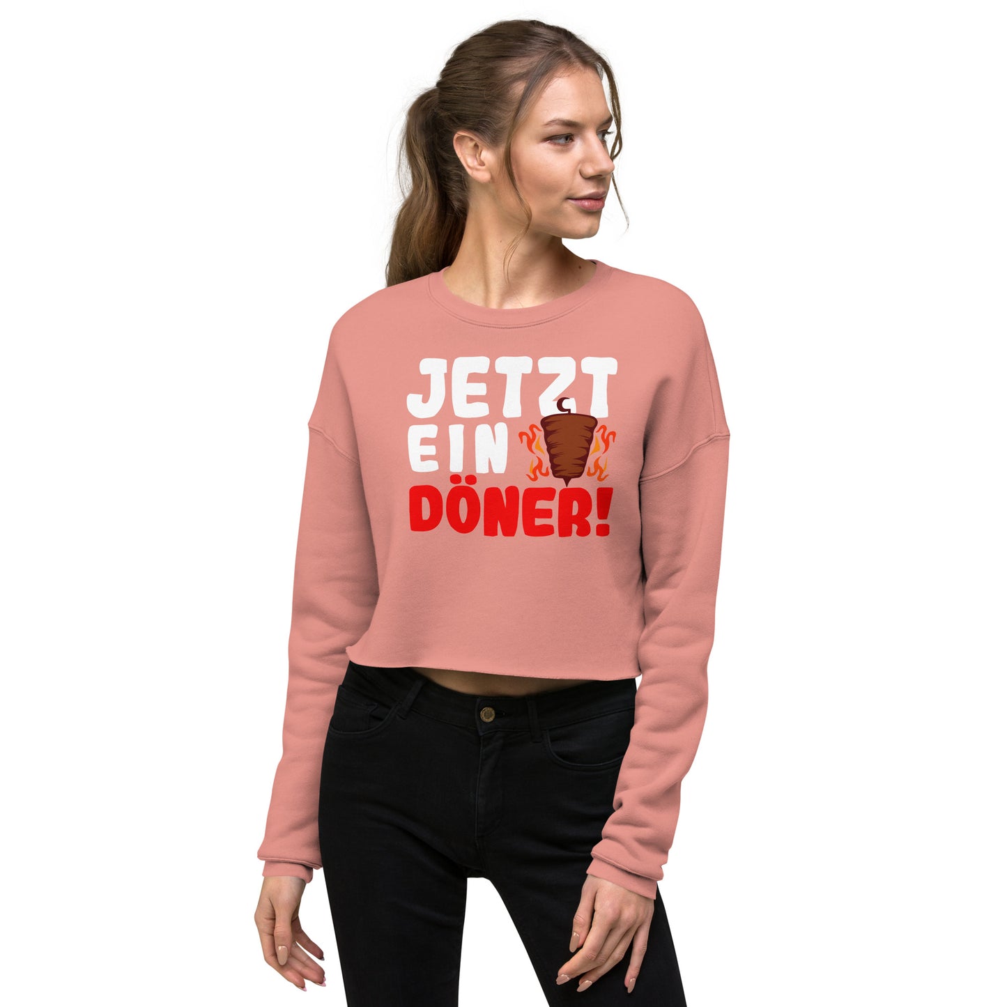 Crop sweater "Now a kebab!"