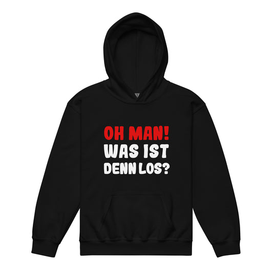 Heavy-Blend Hoodie for Youth "Oh man! What's going on?"