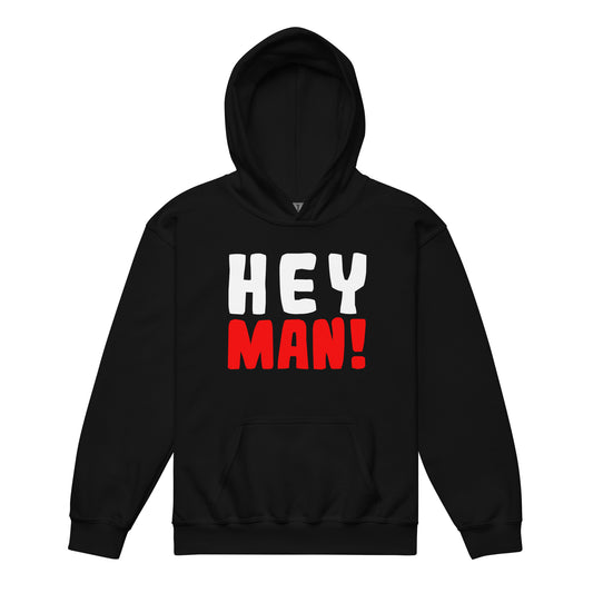 Heavy-Blend Hoodie for Youths "Hey man!"