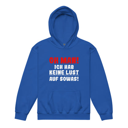 Heavy-Blend Hoodie for Youths "Oh man! I don't feel like doing this!"