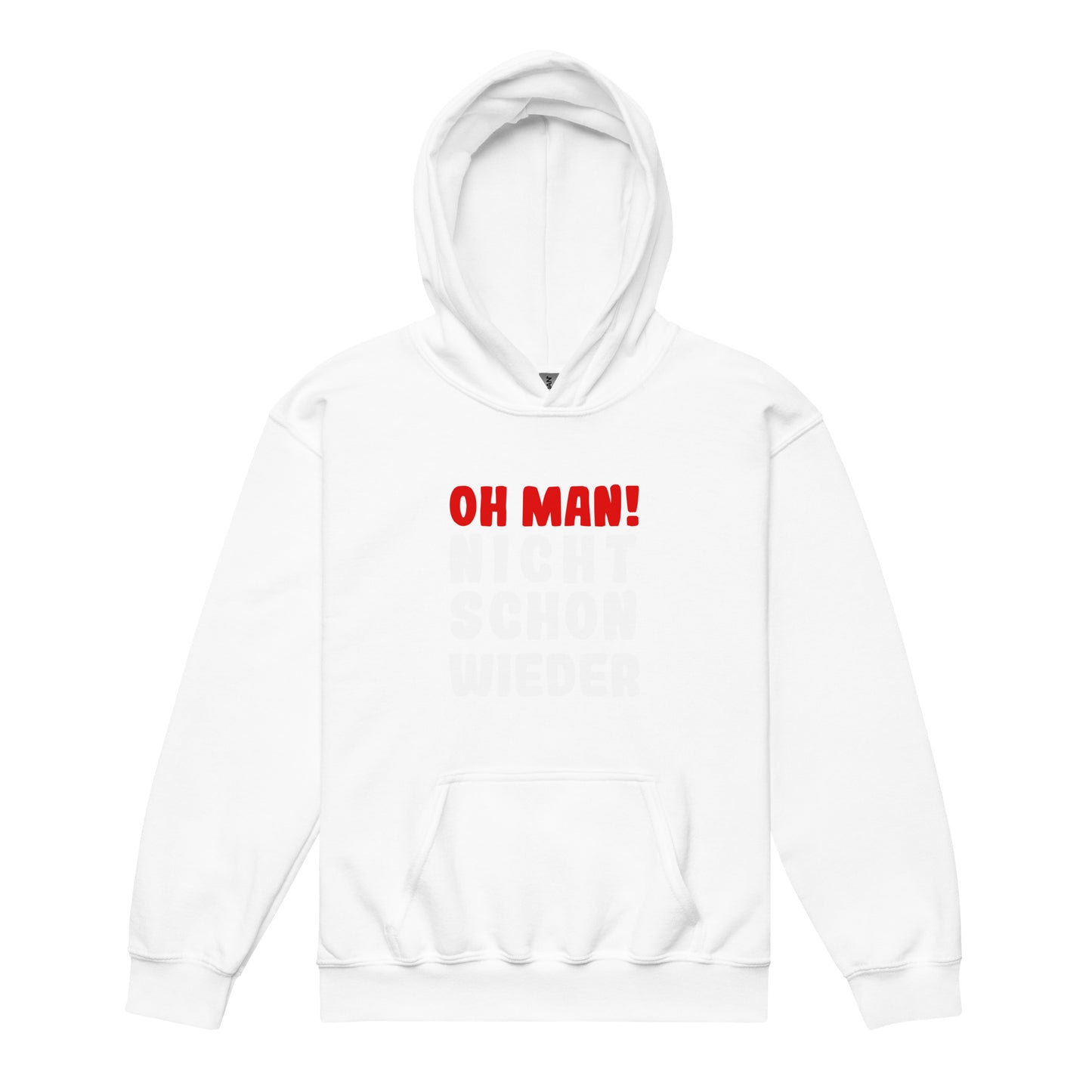 Heavy-Blend Hoodie für Jugendliche "Oh man! Nicht schon wieder"