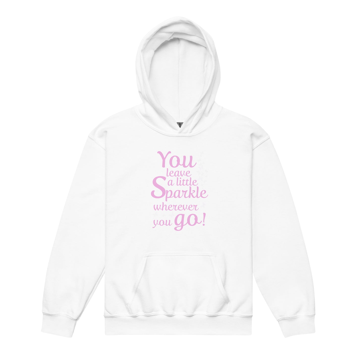 Sweat à capuche en mélange épais pour filles "Vous laissez un peu d'éclat partout où vous allez"