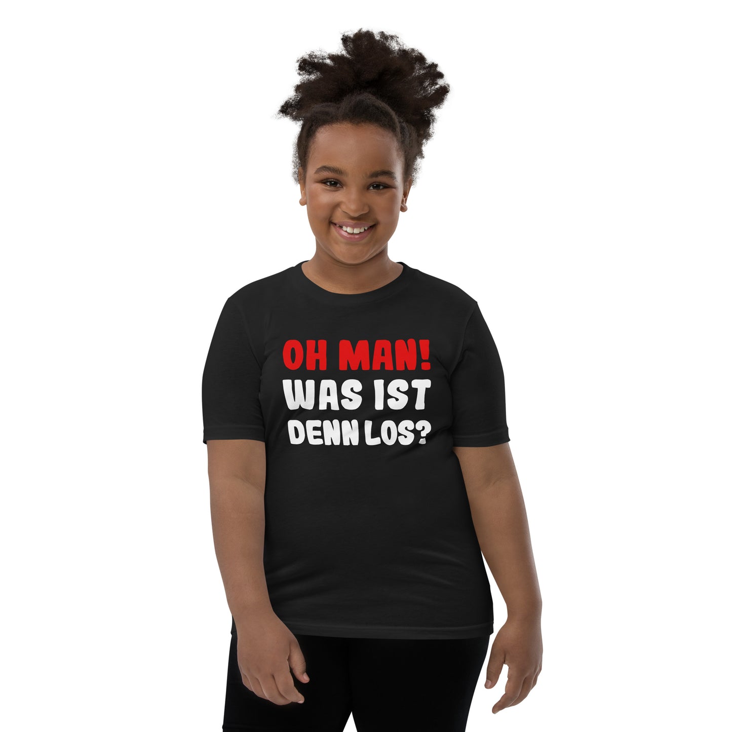 Kids' short sleeve t-shirt "Oh man! What's going on?"