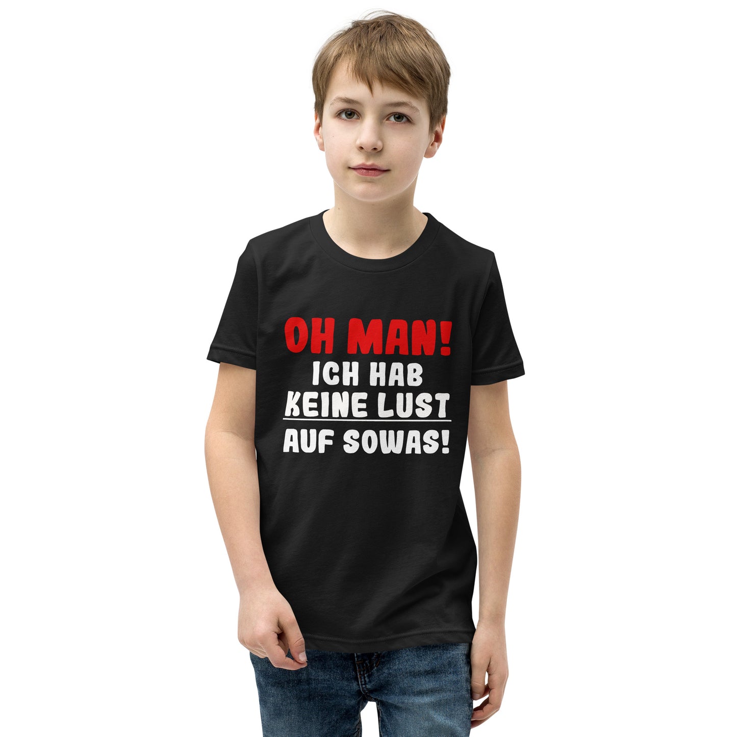 T-shirt à manches courtes pour enfants "Oh mec ! Je n'ai pas envie de ça !"