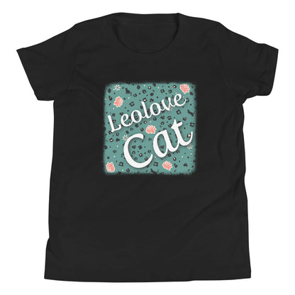 Girls' short sleeve t-shirt leopard design