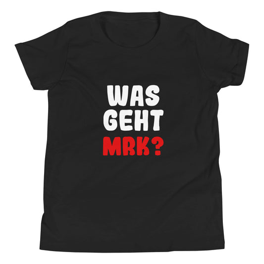 Kids' short sleeve t-shirt "What's up Mrk?"