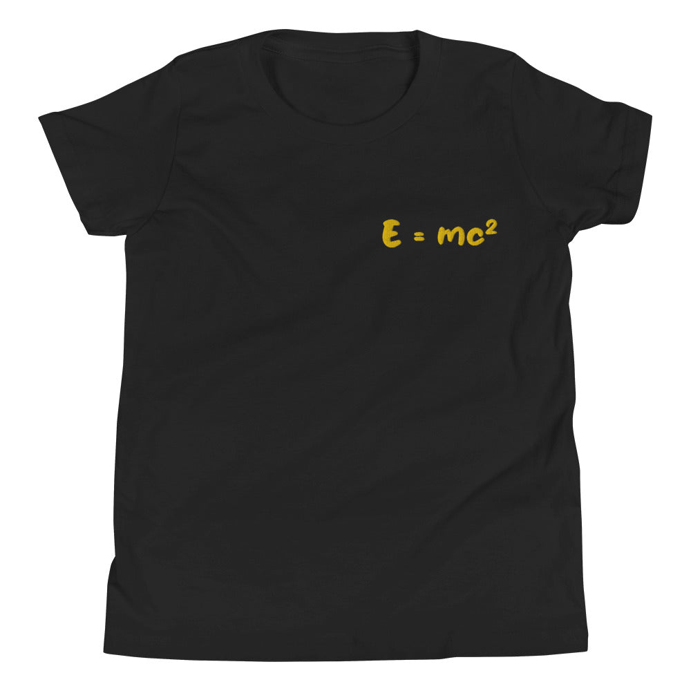 Short-sleeved T-shirt for children "E=mc²"