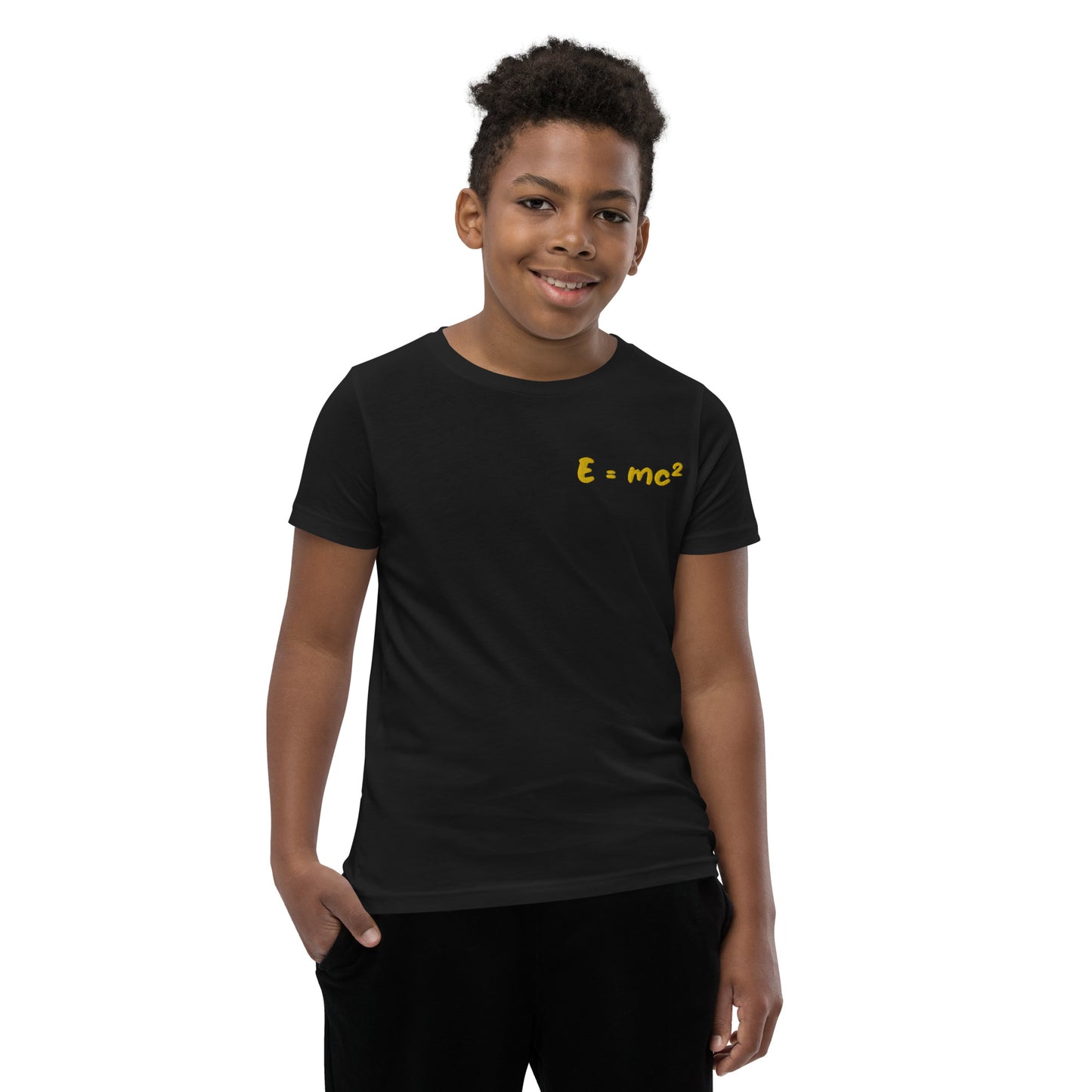 Short-sleeved T-shirt for children "E=mc²"