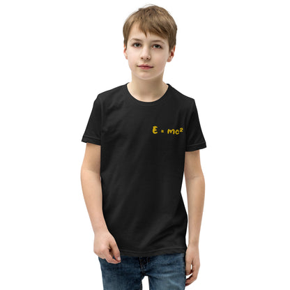 Short-sleeved T-shirt for children "E=mc²"