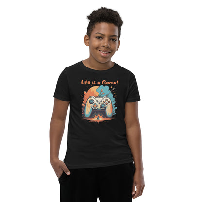 Kids' short sleeve t-shirt Live is a Game