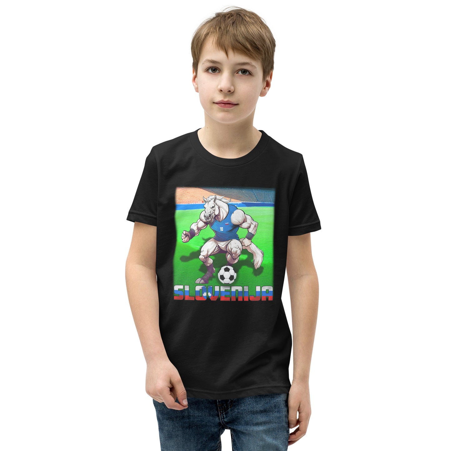 Slowenien EM Fußball Trikot Alternative Kurzärmeliges T-Shirt für Kinder
