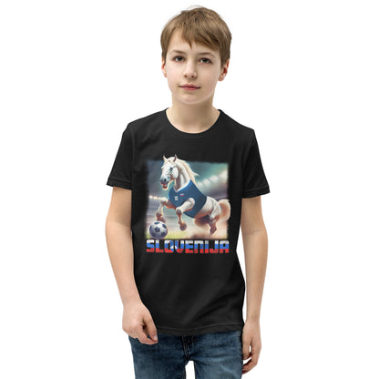 Slowenien EM Fußball Trikot Alternative Kurzärmeliges T-Shirt für Kinder