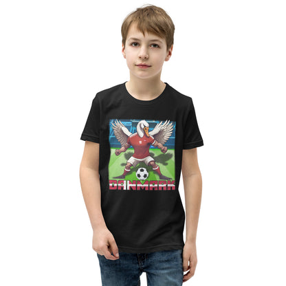 Dänemark EM Fußball Trikot Alternative Kurzärmeliges T-Shirt für Kinder
