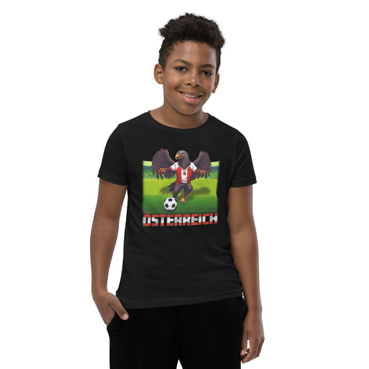 Österreich EM Fußball Trikot Alternative Kurzärmeliges T-Shirt für Kinder