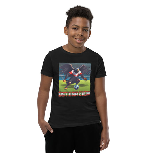 Österreich EM Fußball Trikot Alternative Kurzärmeliges T-Shirt für Kinder