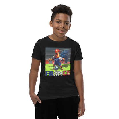 Frankreich EM Fußball Trikot Alternative Kurzärmeliges T-Shirt für Kinder