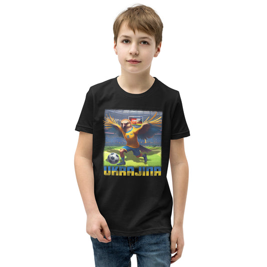 Ukraine EM Fußball Trikot Alternative Kurzärmeliges T-Shirt für Kinder