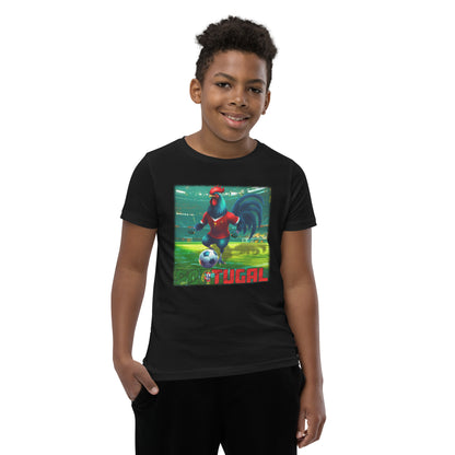 Portugal EM Fußball Trikot Alternative Kurzärmeliges T-Shirt für Kinder