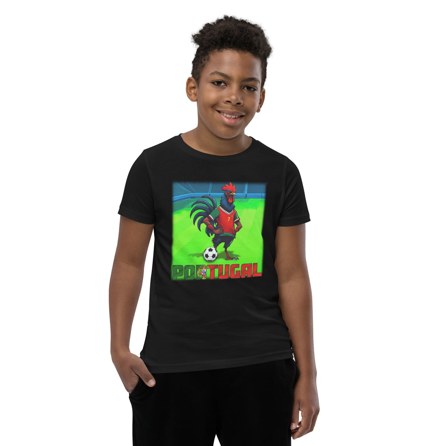 Portugal EM Fußball Trikot Alternative Kurzärmeliges T-Shirt für Kinder