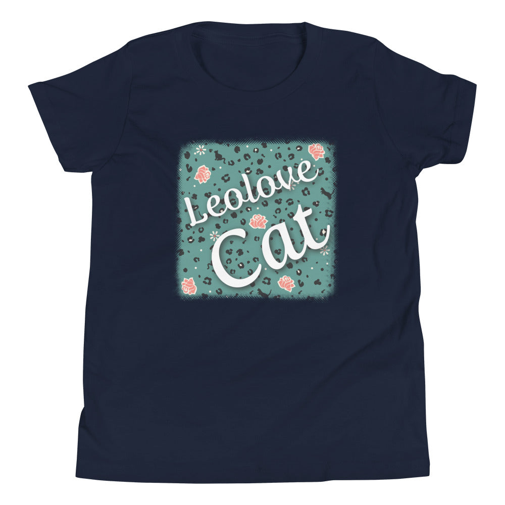 Girls' short sleeve t-shirt leopard design