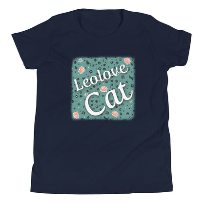 Girls' short sleeve t-shirt leopard design