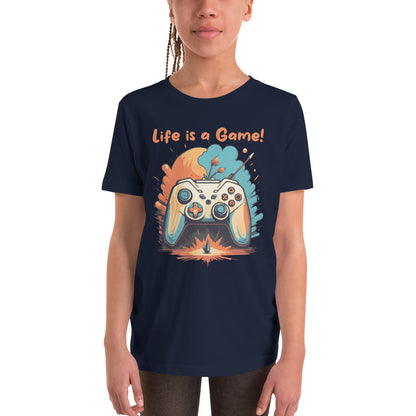 Kurzärmeliges T-Shirt für Kinder Life is a Game