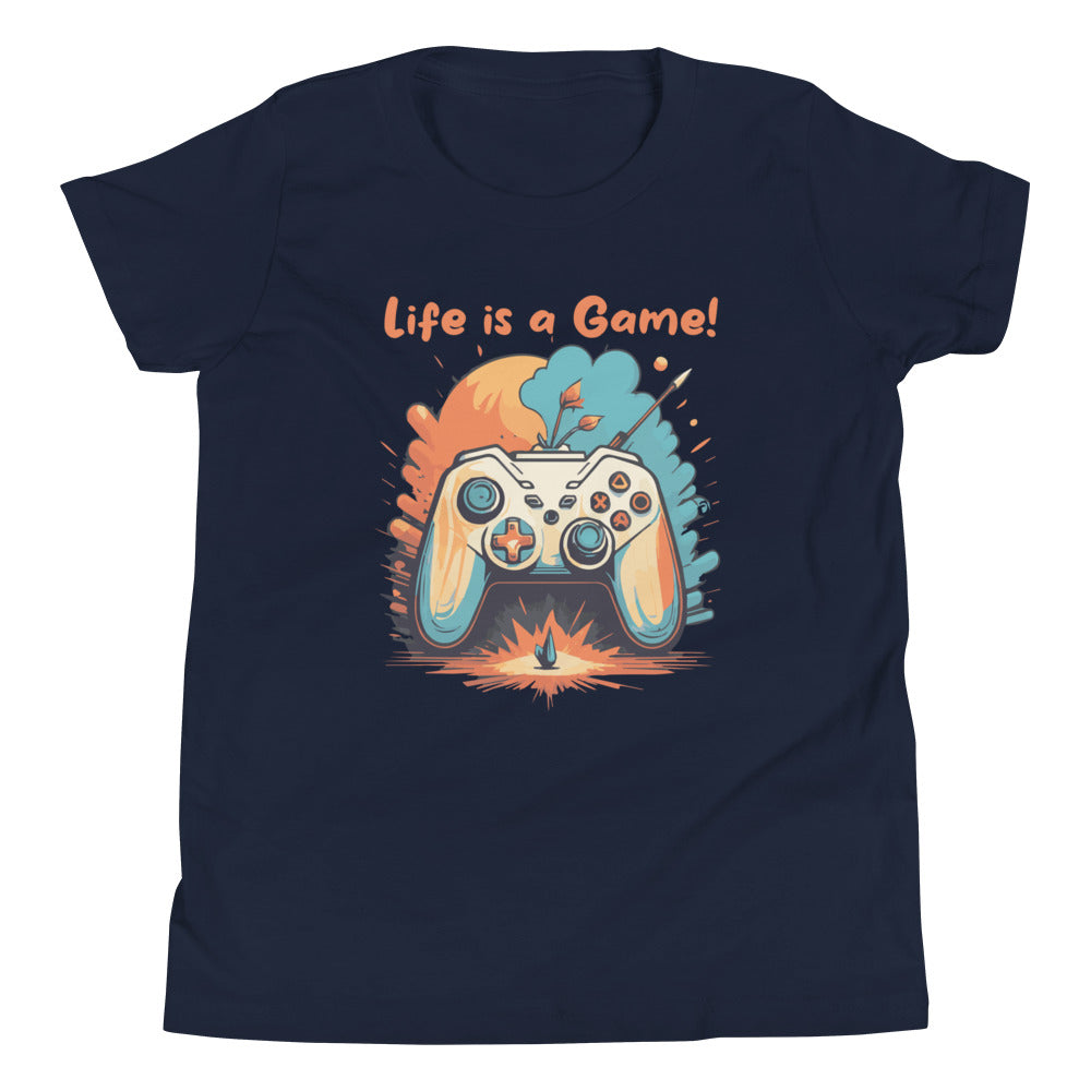 Kurzärmeliges T-Shirt für Kinder Life is a Game