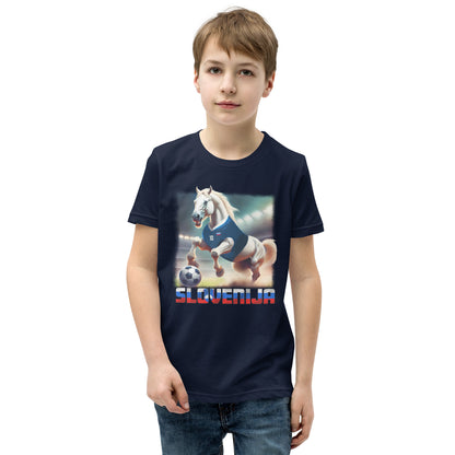 Slowenien EM Fußball Trikot Alternative Kurzärmeliges T-Shirt für Kinder