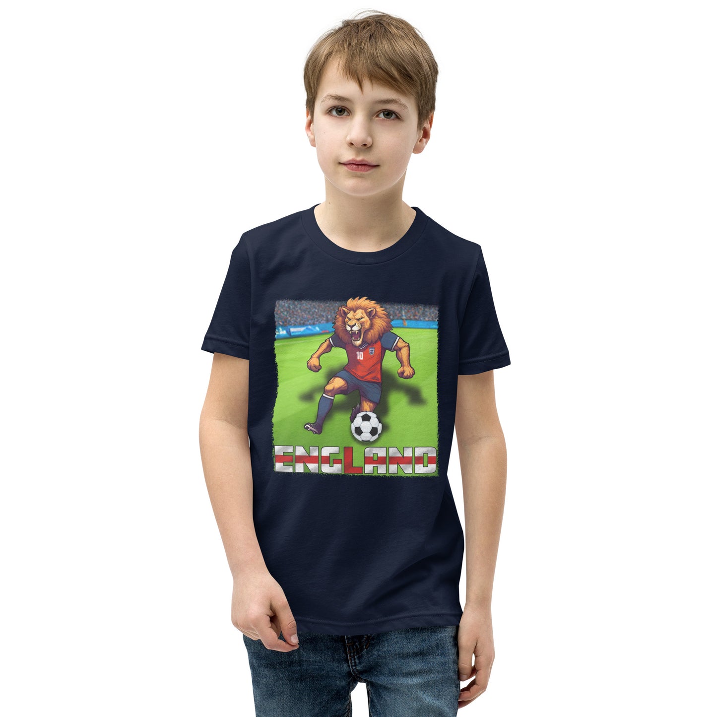 England EM Fußball Trikot Alternative Kurzärmeliges T-Shirt für Kinder