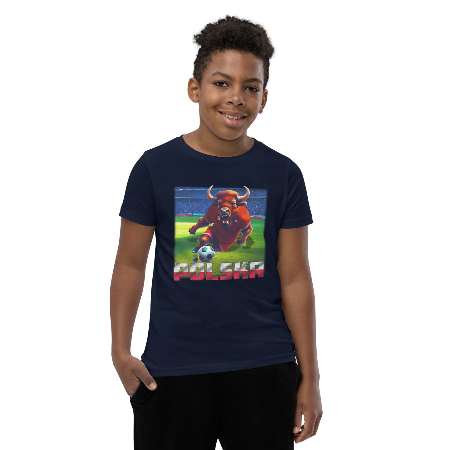 Polen EM Fußball Trikot Alternative Kurzärmeliges T-Shirt für Kinder