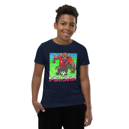 Polen EM Fußball Trikot Alternative Kurzärmeliges T-Shirt für Kinder