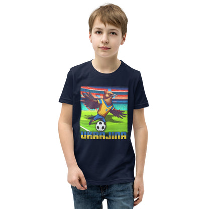 Ukraine Euro Football Jersey Alternative Short Sleeve T-Shirt for Kids