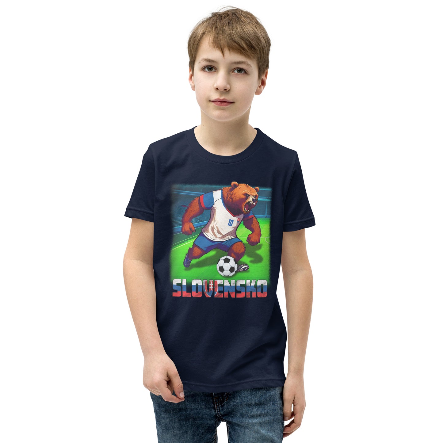 Slowakei EM Fußball Trikot Alternative Kurzärmeliges T-Shirt für Kinder