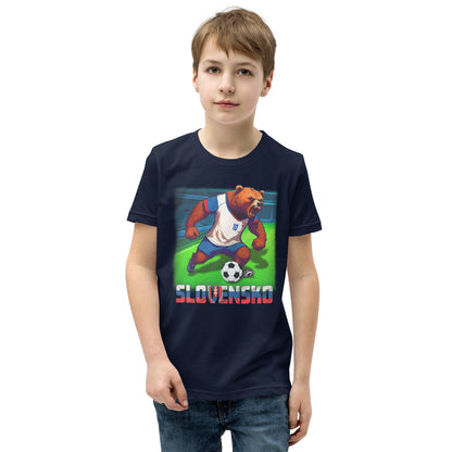 Slowakei EM Fußball Trikot Alternative Kurzärmeliges T-Shirt für Kinder