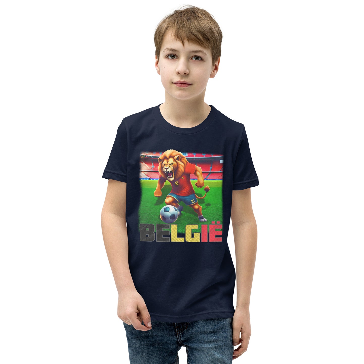 Belgien EM Fußball Trikot Alternative Kurzärmeliges T-Shirt für Kinder