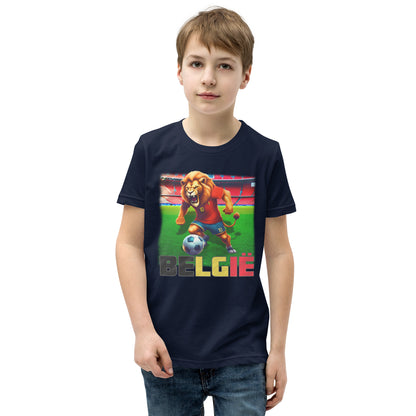 Belgien EM Fußball Trikot Alternative Kurzärmeliges T-Shirt für Kinder