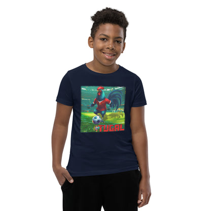 Portugal EM Fußball Trikot Alternative Kurzärmeliges T-Shirt für Kinder
