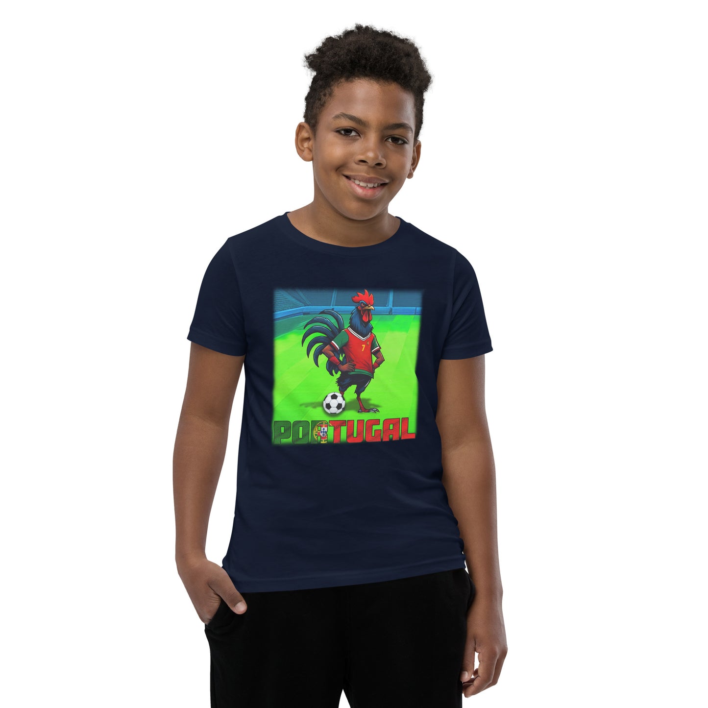 Portugal EM Fußball Trikot Alternative Kurzärmeliges T-Shirt für Kinder