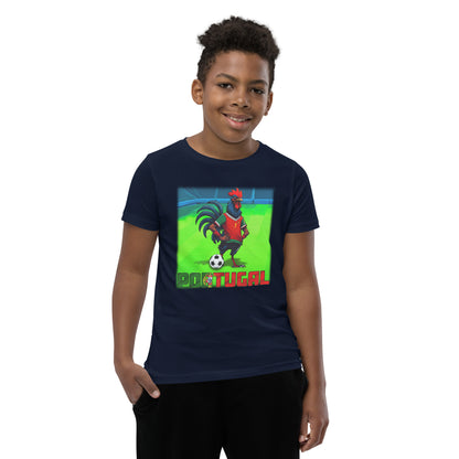 Portugal EM Fußball Trikot Alternative Kurzärmeliges T-Shirt für Kinder