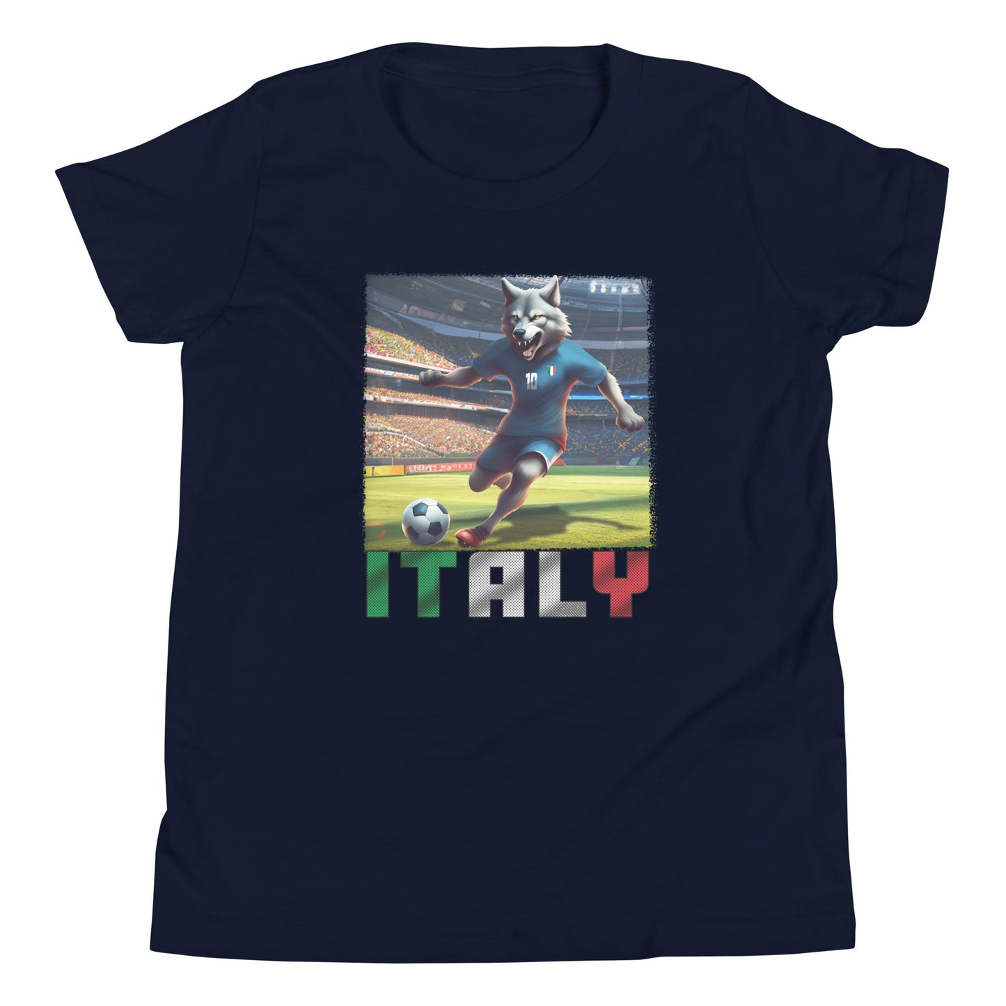 Italy European Championship Football Jersey Alternative Short Sleeve T-Shirt for Kids