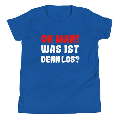 Kids' short sleeve t-shirt "Oh man! What's going on?"