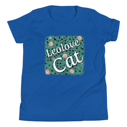 Girls' short sleeve t-shirt leopard design
