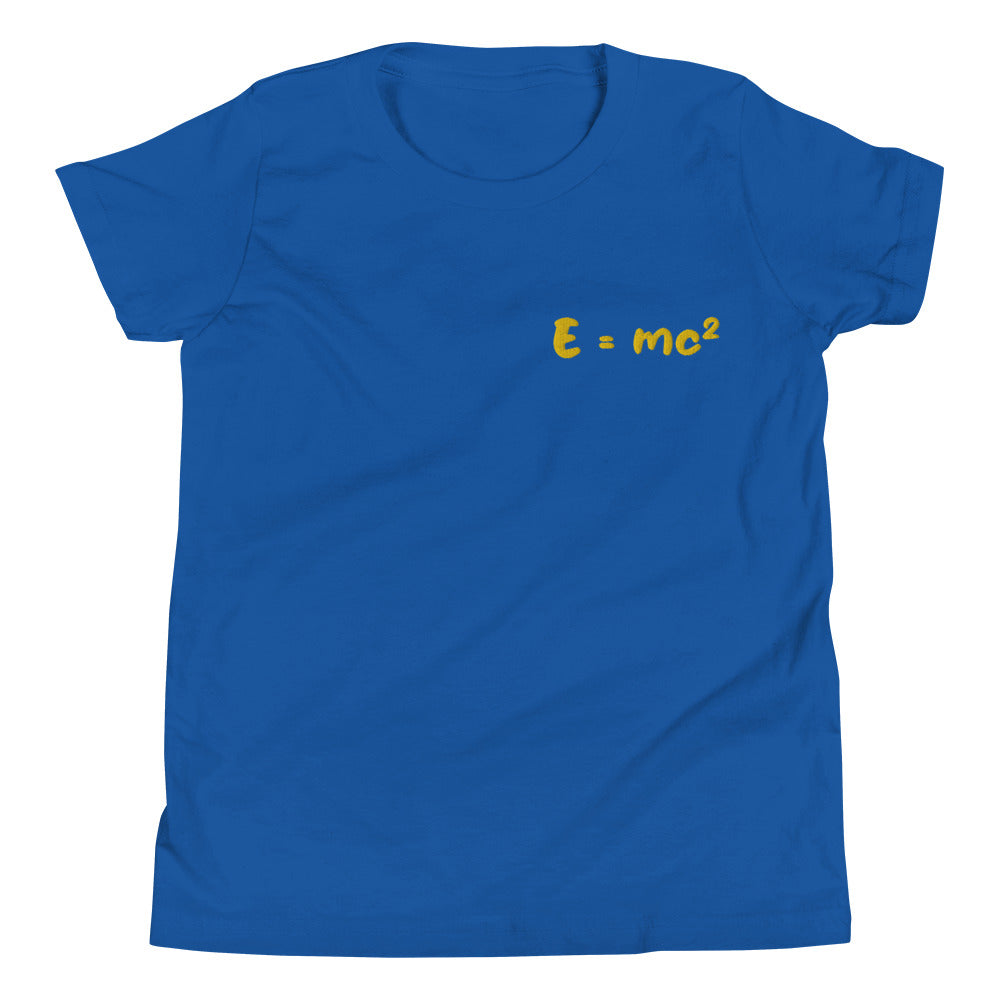 Short-sleeved T-shirt for children "E=mc²"